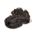 Fashiongirl - Pferdeschwanz Haar Extensions m/ Spange #2 Dunkelbraun - Gelockt Haarextensions Schwarz