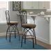 Monaco Big & Tall Industrial Bronze Metal Swivel Bar Stool - N/A