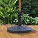 Outsunny Round Bronzed Cast Stone Umbrella Base Holder