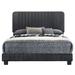 LYKE Home SLAT DETAIL QUEEN BED , BLACK