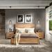 Grain Wood Furniture Montauk Standard 3 - Piece Bedroom Set Wood in Brown | Queen | Wayfair SetMT0324-1N1C