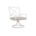 Sunset West Bristol Swivel Dining Chair in White | 36 H x 23 W x 25 D in | Outdoor Dining | Wayfair SW501-11-FLAX-STKIT