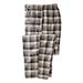 Men's Big & Tall Flannel Plaid Pajama Pants by KingSize in Heather Grey Plaid (Size 4XL) Pajama Bottoms