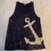 J. Crew Tops | J. Crew Anchor Sequin Tank | Color: Blue/Tan/White | Size: M