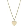 Fossil Necklace for Women Vintage Iconic, Total Length: 45.7 cm + 5.1 cm Extension Chain Gold Stainless Steel Necklace, JF03080710