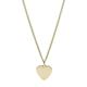 Fossil Necklace for Women Vintage Iconic, Total Length: 45.7 cm + 5.1 cm Extension Chain Gold Stainless Steel Necklace, JF03080710