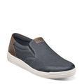 Nunn Bush Kore City Walk Canvas Moc Toe Slip-On - Mens 12 Blue Slip On W