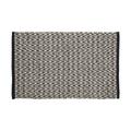 LOZENGA - Tapis d'intérieur 100% coton Noir 140x200