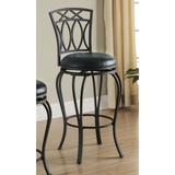 Coaster Furniture Adamsville Black Upholstered Swivel Bar Stool