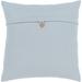 Surya Demetra Traditional Button Silver Feather Down or Poly Filled Throw Pillow 18-inch