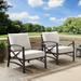 Crosley Kaplan 2 Pc Outdoor Chair Set - 72 W x 30.5 D x 32 H