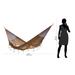 Handmade Nylon Pinewood 'Copper Filigree' Hammock (Double) (Mexico)