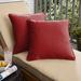 Darby Home Co Basilia Outdoor Square Pillow Cover & Insert Eco-Fill/Polyester/Polyfill/Sunbrella® in Orange | 16 H x 16 W x 6 D in | Wayfair