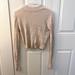 American Eagle Outfitters Sweaters | American Eagle Cropped Sweater | Color: Cream/Tan | Size: S