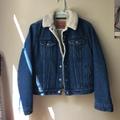 Levi's Jackets & Coats | Levi Denim Sherpa Lined Jacket | Color: Blue/White | Size: S