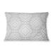 SANTIAGO GREY & BLUE Indoor|Outdoor Lumbar Pillow By Kavka Designs