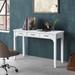 Alcott Hill® Desk w/ Built in Outlets Wood in White | 30 H x 48 W x 18 D in | Wayfair 648601F67C1741C1ADEA18C78CDE652D