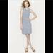 J. Crew Dresses | Dree Silk Shift Dress In Deck Blue Stripe.Flawless Euc. | Color: Blue/White | Size: 4