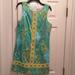 Lilly Pulitzer Dresses | Lilly Pulitzer Shift Dress. Size 10. | Color: Blue/Green/Yellow | Size: 10