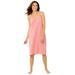 Plus Size Women's Breezy Eyelet Short Nightgown by Dreams & Co. in Peach Cream (Size 18/20)