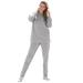 Plus Size Women's Fleece Sweatshirt Set by Woman Within in Heather Grey (Size 1X) Sweatsuit