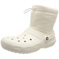 Crocs Unisex Classic Lined Neo Puff Boot Snow, White, 4 UK