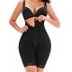 POP CLOSETS Waist Trainer Shapewear for Women Tummy Control Bodysuit Open Bust Corset High Waist Thigh Slimmer Body Shaper - black - L