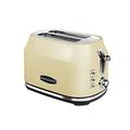 Rangemaster RMCL2S201CM Classic Cream 1kW 2 Slice Toaster with Defrost, Cancel & Reheat Functions, Removable Crumb Tray & 6 Power Levels with 3 Year Guarantee