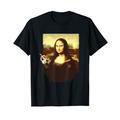 Kiffende Mona Lisa mit Joint, Marihuanna, Ganja, Cannabis T-Shirt