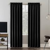 Sun Zero Oslo Home Theater 100% Blackout Rod Pocket Curtain Panel, Single Panel