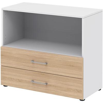 röhr Regal »Direct Office 2« 80 cm breit 2 OH 2 Schubladen braun, 80x72x34.4 cm Image