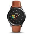 Fossil XULA Gold The Minimalist Slim Leather Watch