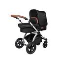 Ickle Bubba Stomp V4 2-in-1 Plus Carrycot and Pushchair - Chrome/Midnight/Tan