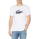 Lacoste Sport T-shirt, Homme, TH2042, Blanc/Marine, 4XL