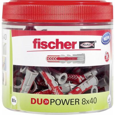 Fischer - Dübel DuoPower 8.0 x 40 mm - 80 Stück Dübel