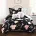 Lush Decor Vintage Paris Rose Butterfly Script Comforter Set