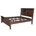Porter Designs Sonora Traditional Solid Sheesham Wood Queen Bed, Gray