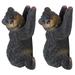 Design Toscano Yonva the Climbing Baby Black Bear Cub Tree Hugger Sculptures: Set of Two