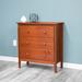 Adeptus Pecan-finished Solid Wood 3-drawer Chest