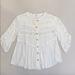 Free People Tops | Free People Pintuck Crochet Inset Buttondown Tunic | Color: Cream/White | Size: Xs
