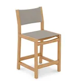HiTeak Furniture Pearl Teak Outdoor Counter Height Stool - HLC2247CH-T