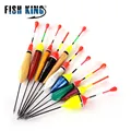 FISH KING – lot de 10 flotteurs pour la pêche à la carpe couleur mixte ensemble de bouées Boia