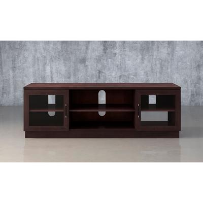 Furnitech Contemporary Cappuccino-finish 70-inch 3-shelf TV Stand Console