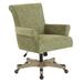 OSP Home Furnishings Megan Office Chair with Grey Wash Wood Base