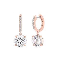 Kate Spade Jewelry | Kate Spade Bright Ideas Crystal Hoop Earrings | Color: Gold/Pink | Size: Os