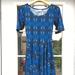 Lularoe Dresses | Lularoe Xs Amelia Dress | Color: Black/Blue | Size: Xs