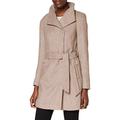 Vero Moda Women's VMTWODOPE Belt 3/4 Wool Jacket GA NOOS, Silver Mink/Detail:Melange, L