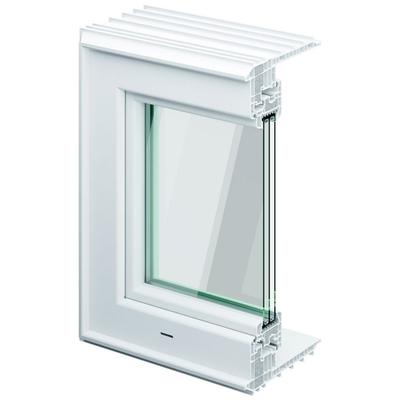 ACO Therm 3.0 Leibungskellerfenster passivhaustauglich mit 3-fach WSG, Anschlag links, 20 cm,80x60 cm