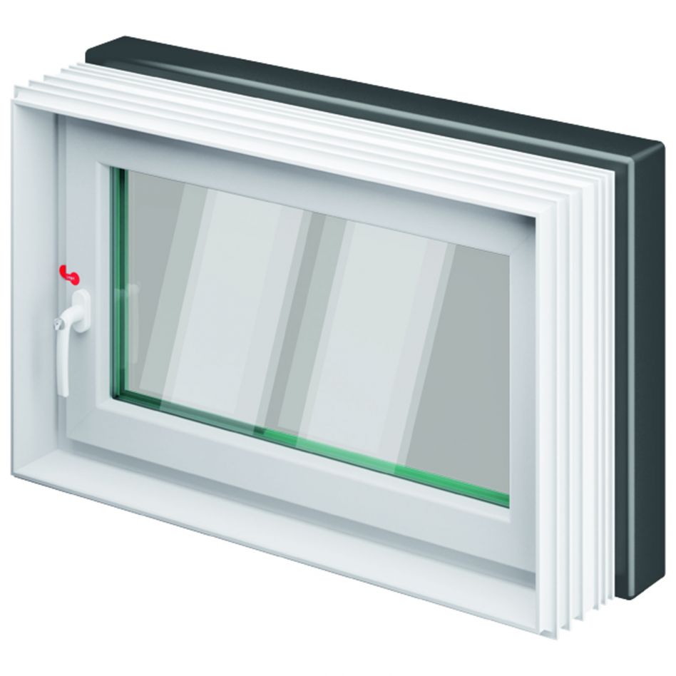 ACO Therm 3.0 Leibungskellerfenster HWD-S plus - Sanierung Hochwasserdicht mit 3-fach WSG, Anschlag rechts, 75x50 cm,ab 35 cm Image