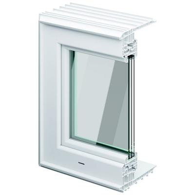 ACO Therm 3.0 Leibungskellerfenster einbruchhemmend mit 3-fach WSG, Anschlag rechts, 25 cm,80x60 cm